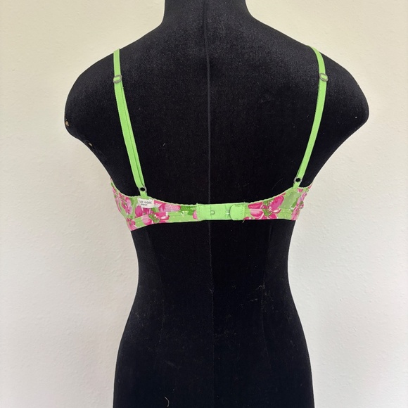 Gilly Hicks Lime Green Floral Bralette - Picture 3 of 4